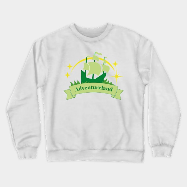 Land of Adventure Crewneck Sweatshirt by MoviesAndOthers